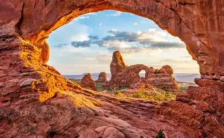 Moab red rock formations